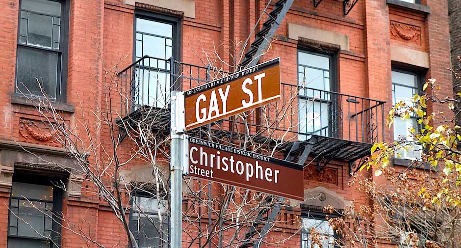 Ecke Gay Street & Christopher Street in Greenwich Village